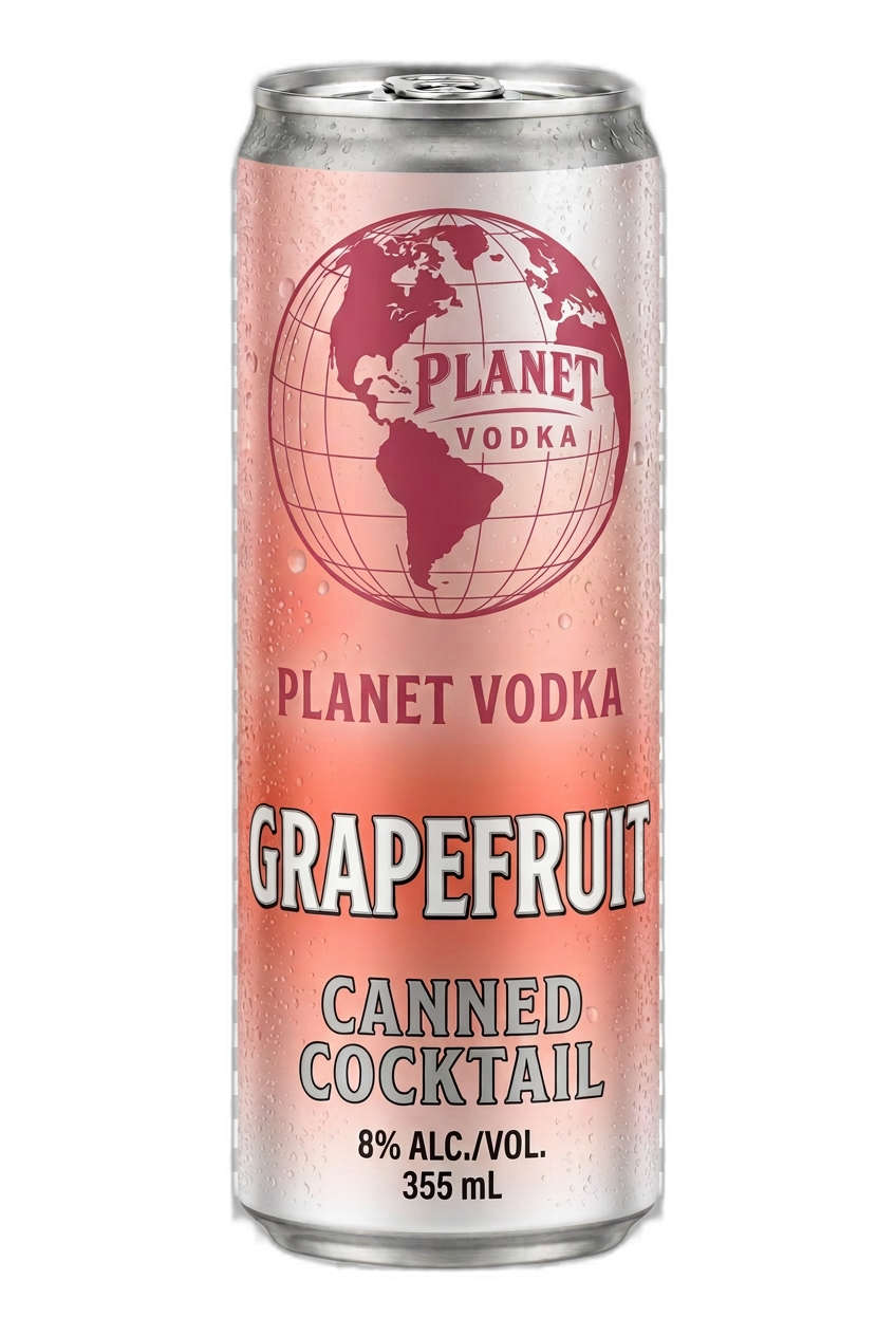 Planet Vodka Grapefruit can